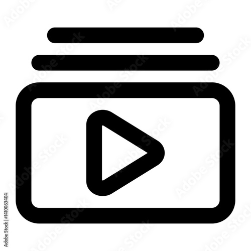 video playlist icon for illustration