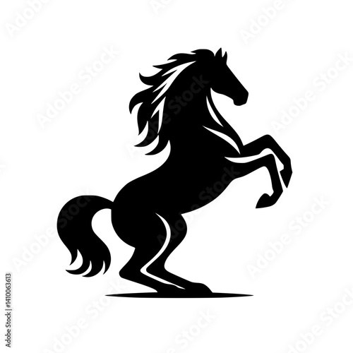 horse silhouette vector