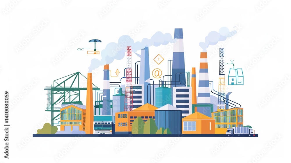 Obraz premium Industry 4.0 Smart Manufacturing: Automated Solutions for Intelligent Factories