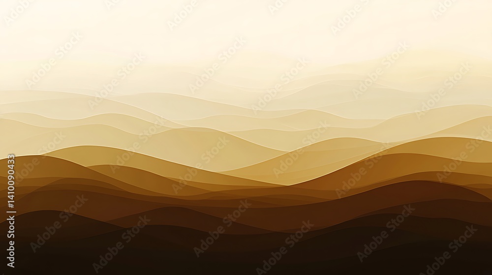 Abstract Brown Gradient Mountain Landscape Abstract Brown Gradient Mountain Landscape