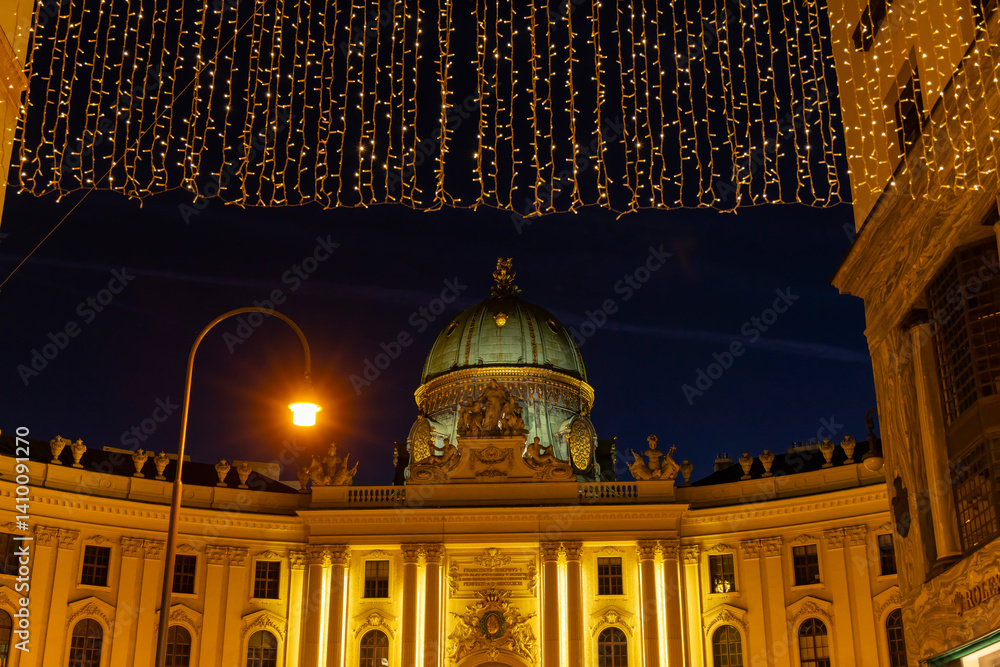 Hofburg Palace at Christmas time, Vienna, Auistria