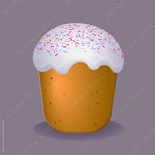 Paska  sweet bread traditional easter european christian holiday symbol