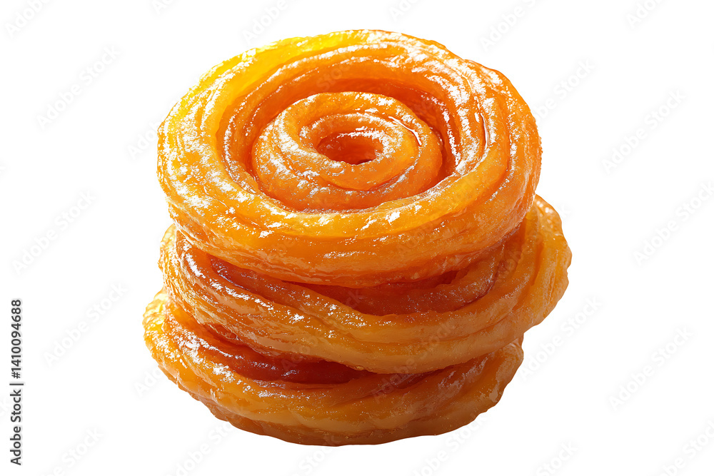 Fototapeta premium Jalebi isolated on transparent background