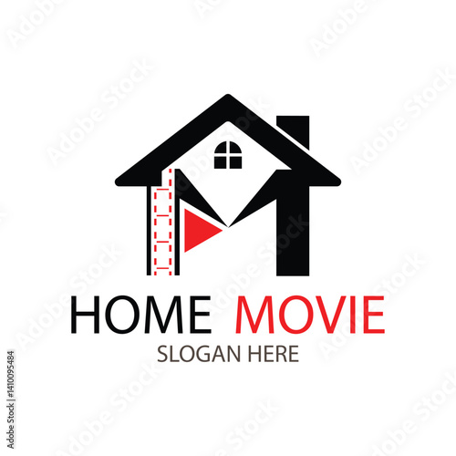 home movie logo design template