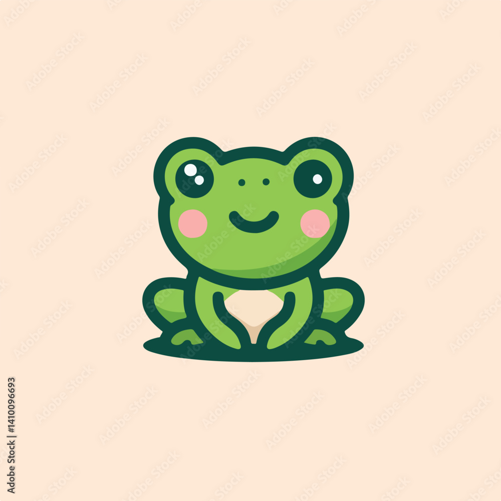 Obraz premium cute frog image vector
