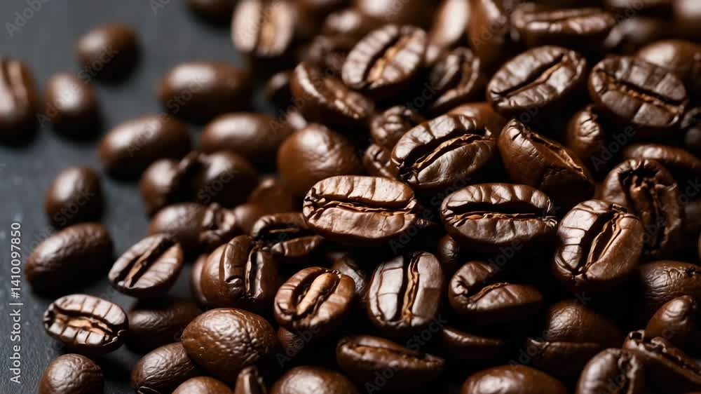Close-up view of roasted beans Close-up view of roasted beans