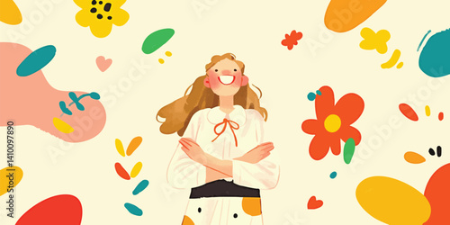 An illustration of a young ...