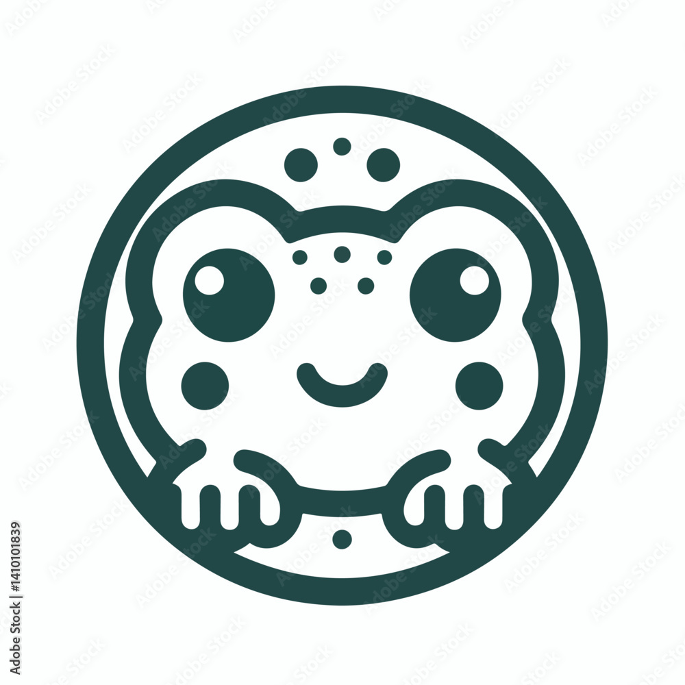Fototapeta premium cute frog image vector