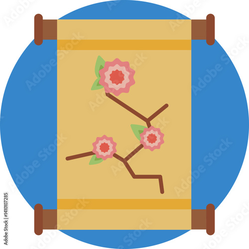 Cultural Symbol: The papyrus plant, often associated with the beginnings of writing systems, reflects China's historical use of different media for recording knowledge.