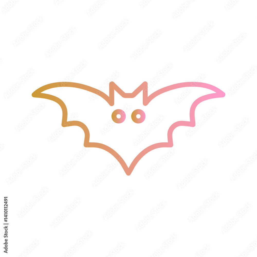 Obraz premium Bat Vector Icon