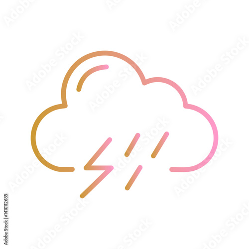 Thunderstorm Vector Icon