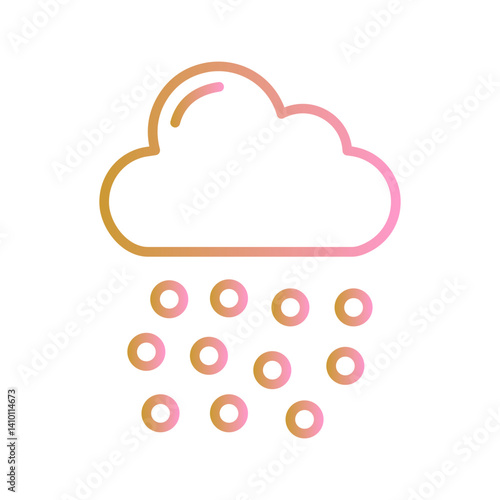 Hailstorm Vector Icon
