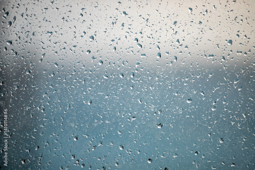 A window with raindrops on it A window with raindrops on it