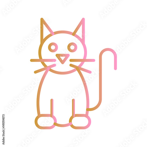 Black Cat Vector Icon