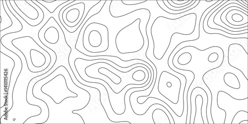 Abstract papercut design. Background of the topographic map. modern wallpaper texture and realistic design used for banner and posters, mountain relief geographic pattern. vector illustration.	