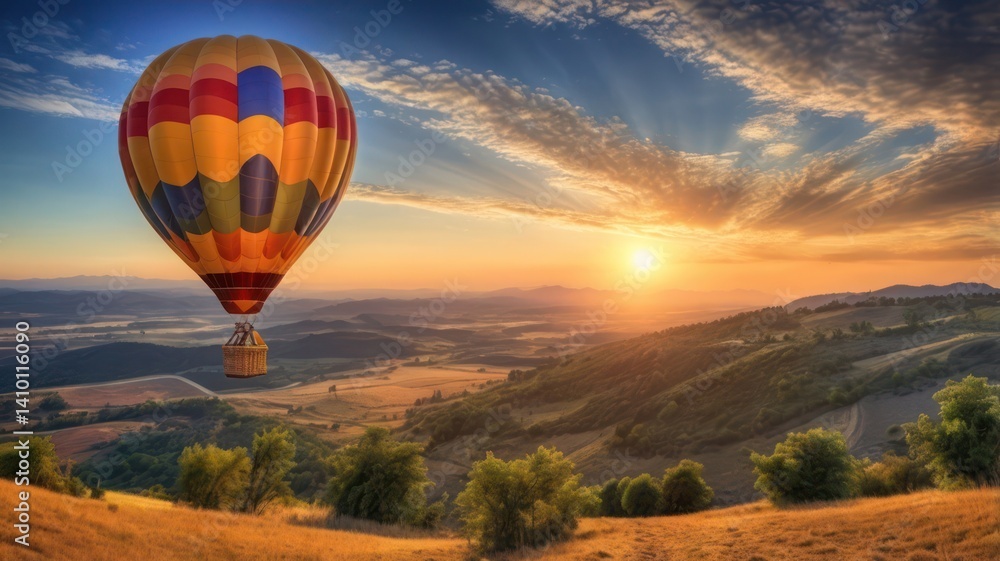 Naklejka premium hot air balloon