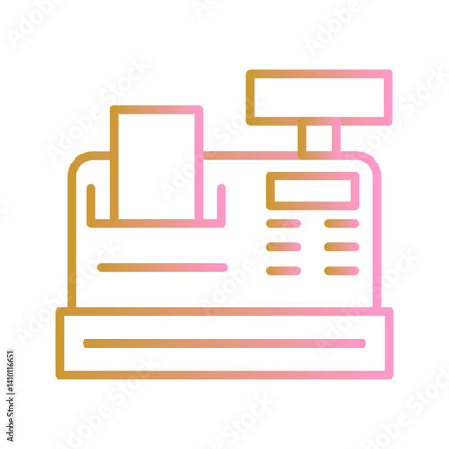 Cash Register Vector Icon