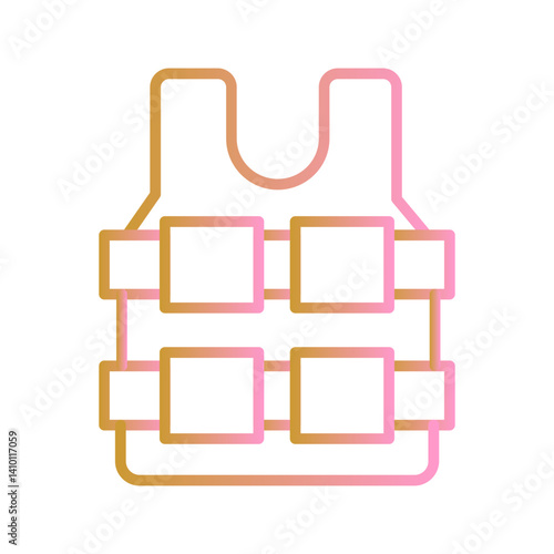 Bulletproof Vest Vector Icon