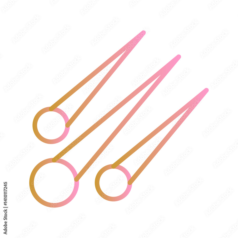 Meteor Shower Vector Icon Meteor Shower Vector Icon
