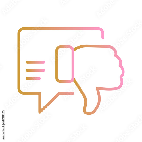 Negative Feedback Vector Icon