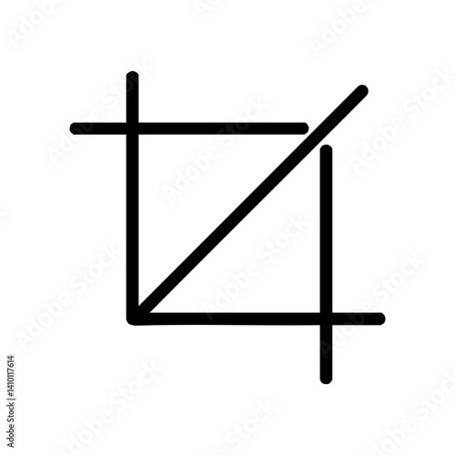 Crop Tool Icon for Image Editing