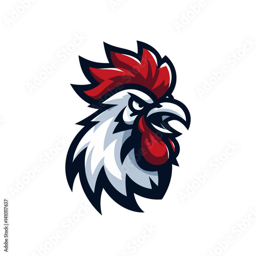 Wallpaper Mural angry rooster mascot logo vector illustration Torontodigital.ca