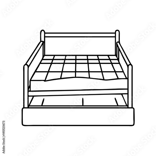 trundle bed icon, trundle bed vector illustration-simple illustration of trundle bed, perfect for trundle bed logos and icons