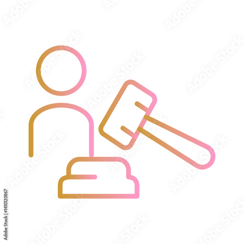 Prosecutor Vector Icon
