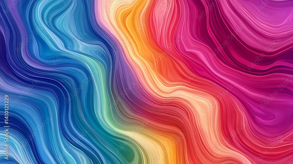 Abstract Colorful Swirling Waves Pattern Design Abstract Colorful Swirling Waves Pattern Design