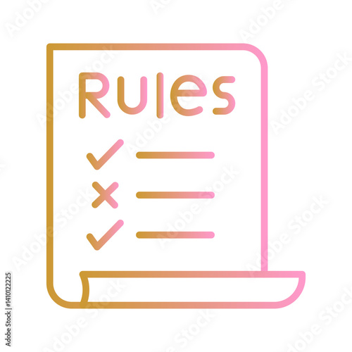 Classroom Rules Vector Icon