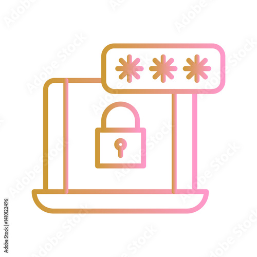 Secure Login Vector Icon