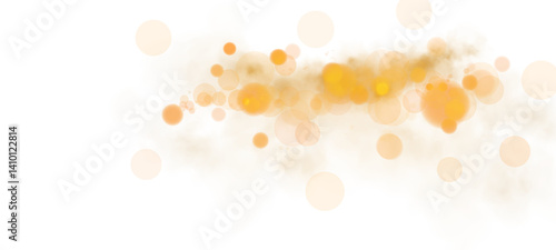 A bokeh effect with glowing orbs and soft sparkles, radiating warmth in inviting yellow and gentle orange