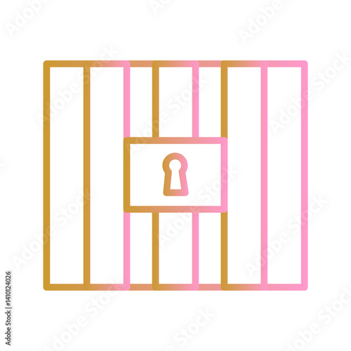 Prison Bars Vector Icon
