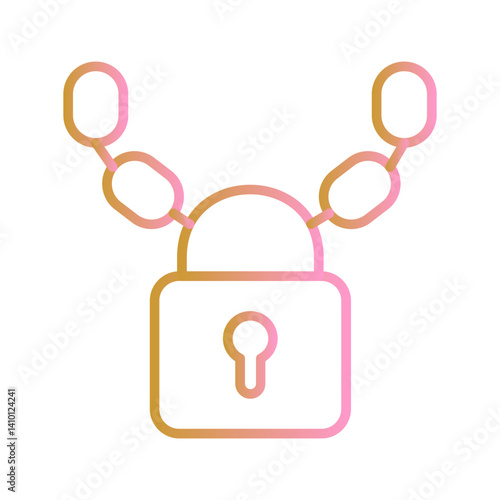 Security Chain Vector Icon