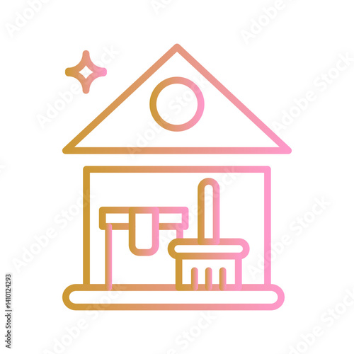 Spring Cleaning Vector Icon