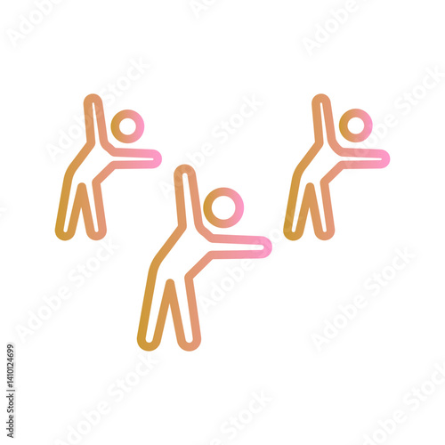 Group Fitness Vector Icon