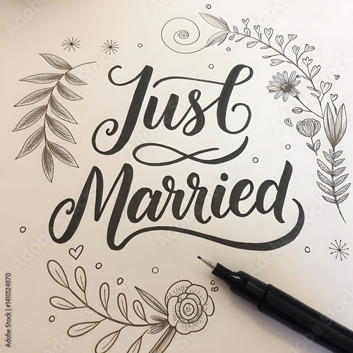 Just married card