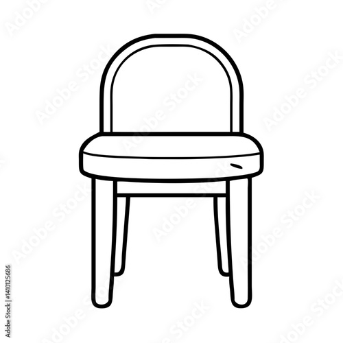 vanity stool icon, vanity stool vector illustration-simple illustration of vanity stool, perfect for vanity stool logos and icons