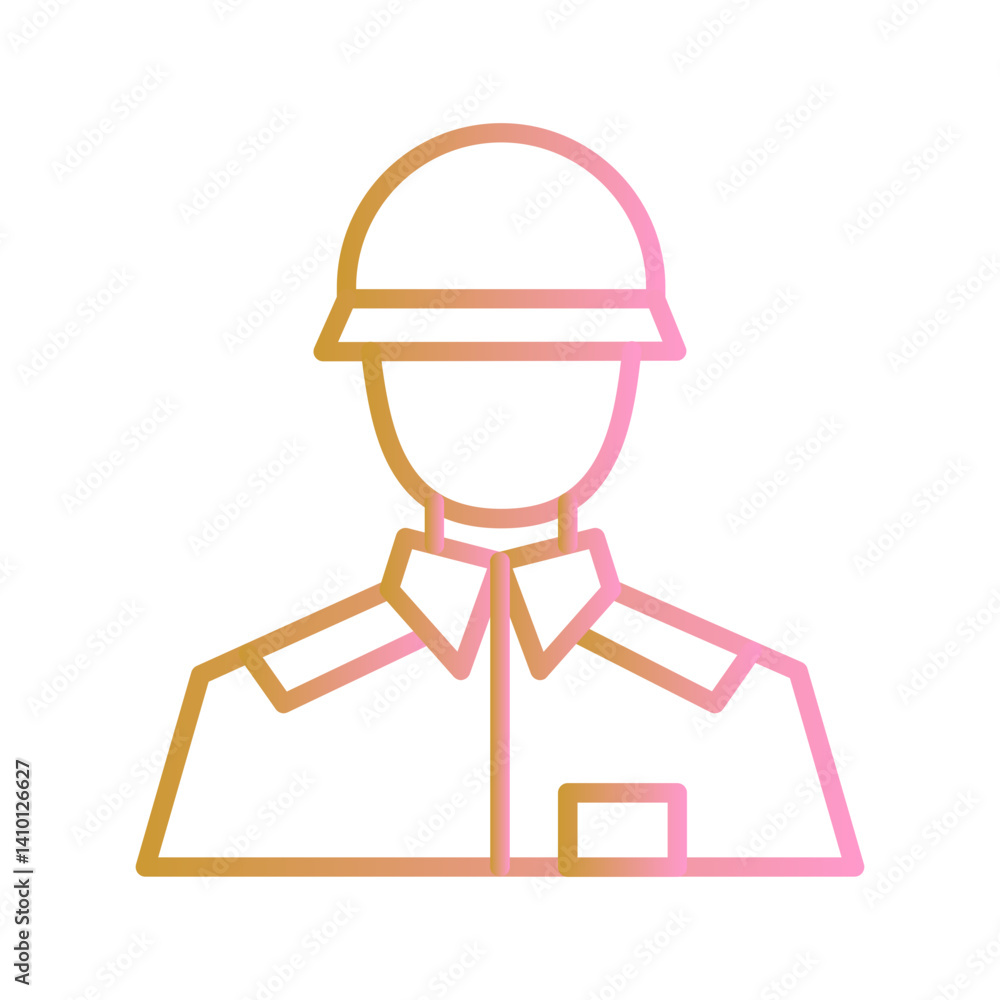 American Soldiers Vector Icon American Soldiers Vector Icon