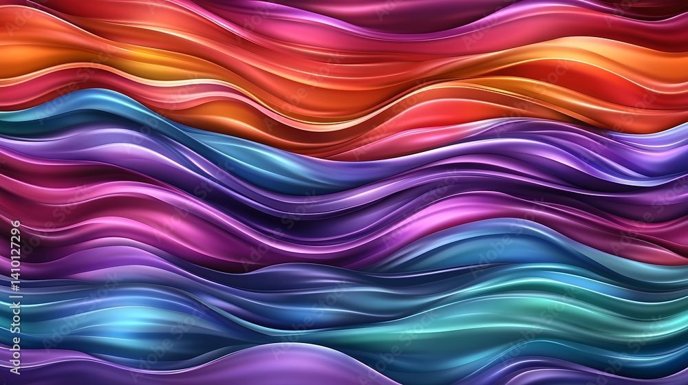 Abstract Colorful Waves Flowing Design Abstract Colorful Waves Flowing Design