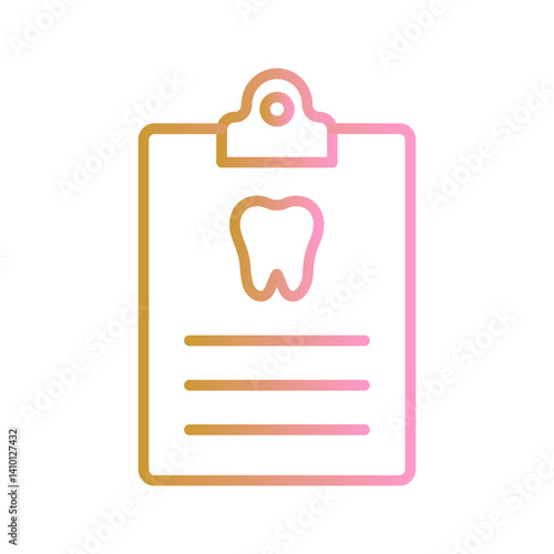 Dental Records Vector Icon