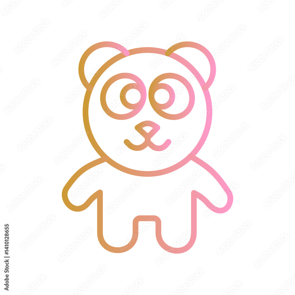 Red Panda Vector Icon Red Panda Vector Icon