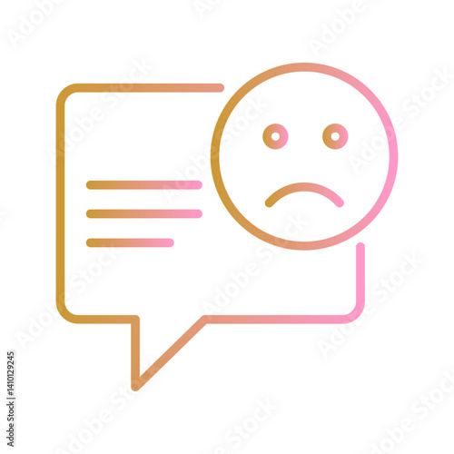 Negative Comments Vector Icon