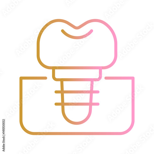 Dental Prosthesis Vector Icon