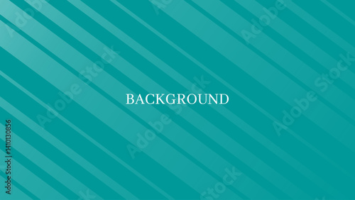 Teal abstract background with white stripes, modern geometric texture, diagonal rays	