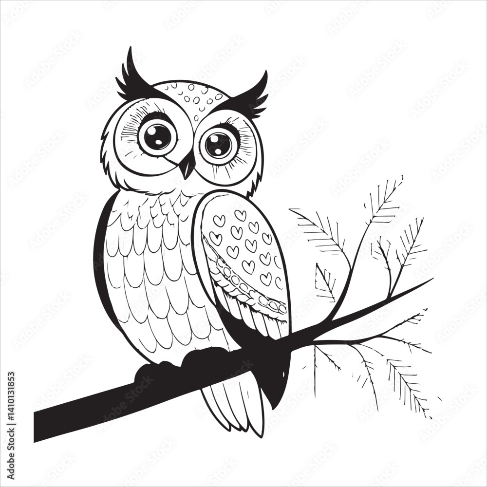 Fototapeta premium Owl Vector 