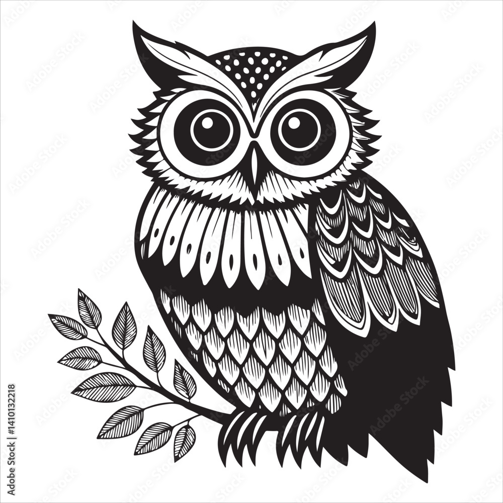 Obraz premium Owl Vector 