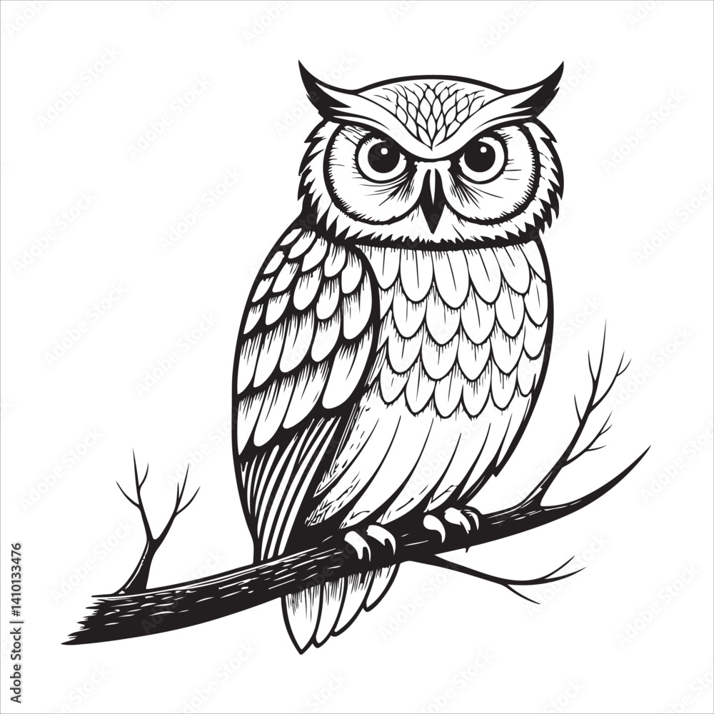 Fototapeta premium Owl Vector 