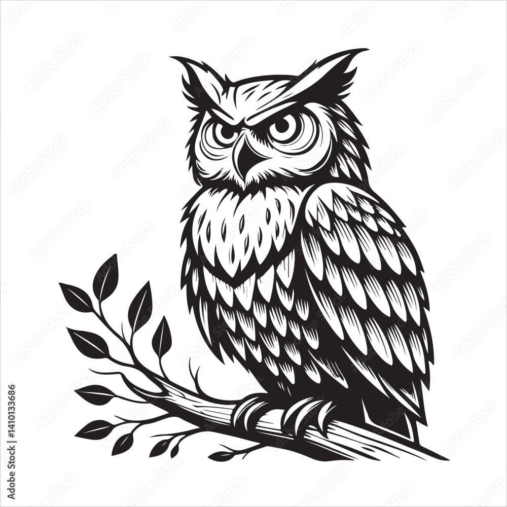 Fototapeta premium Owl Vector 
