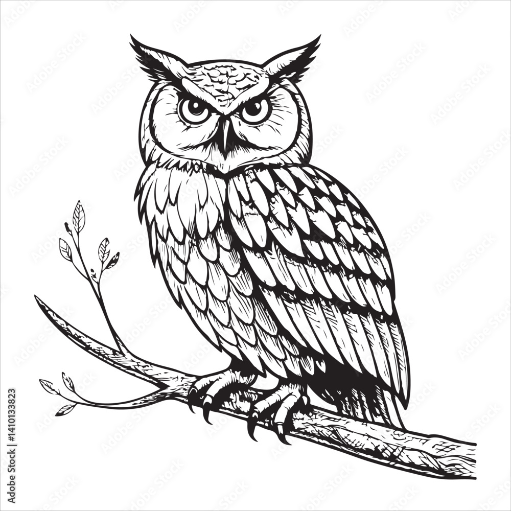 Fototapeta premium Owl Vector 